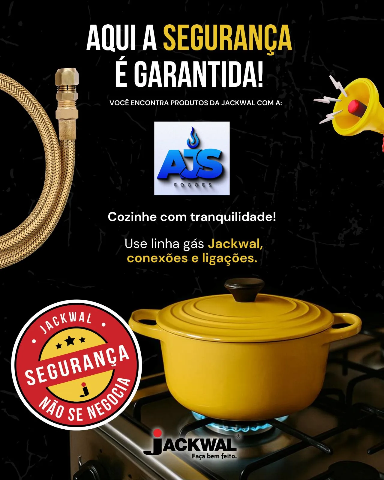 Mangueiras Jackwal - Materiais Certificados para Fogões